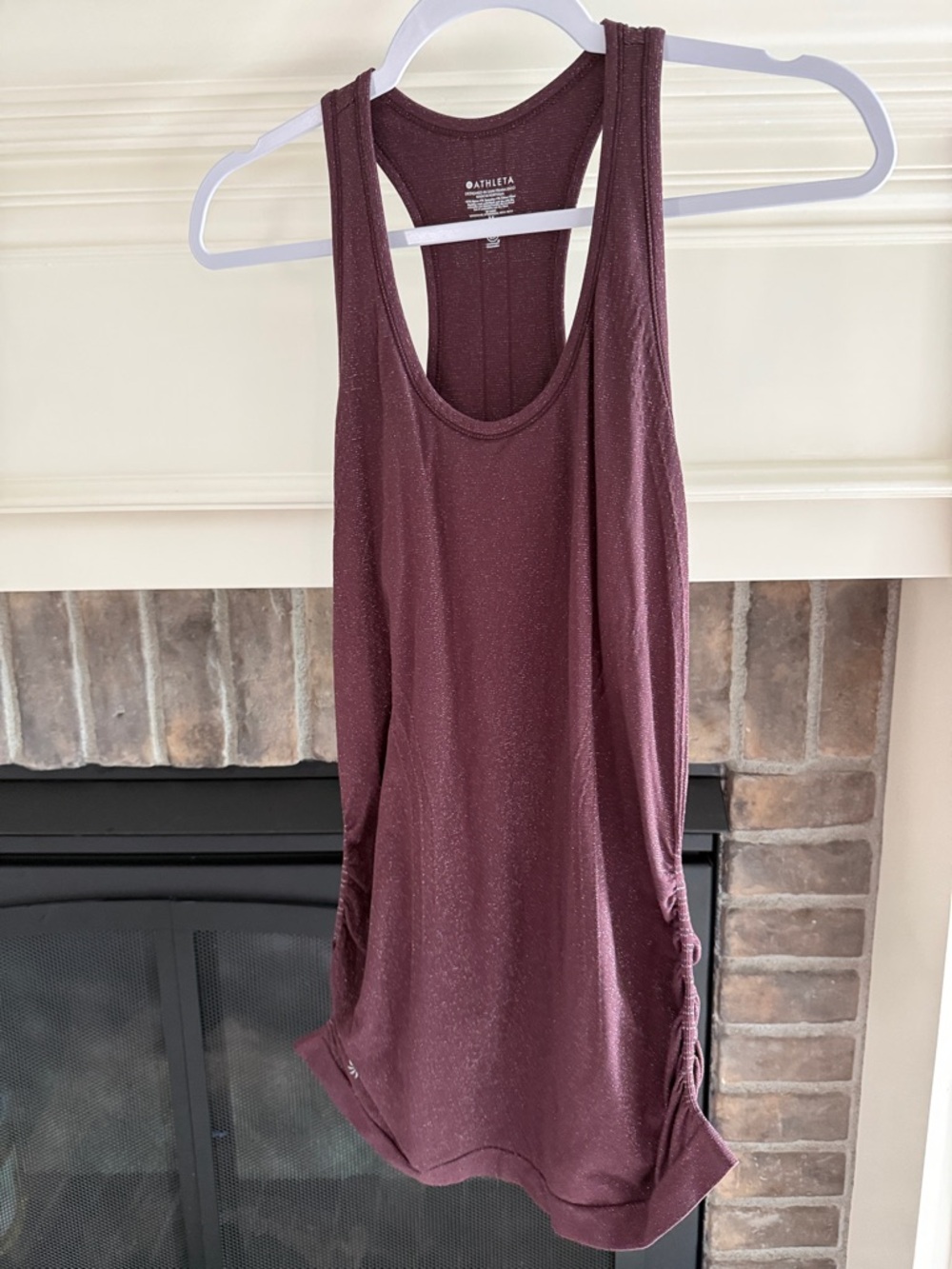 Athleta Shimmer Plum Racerback Tank